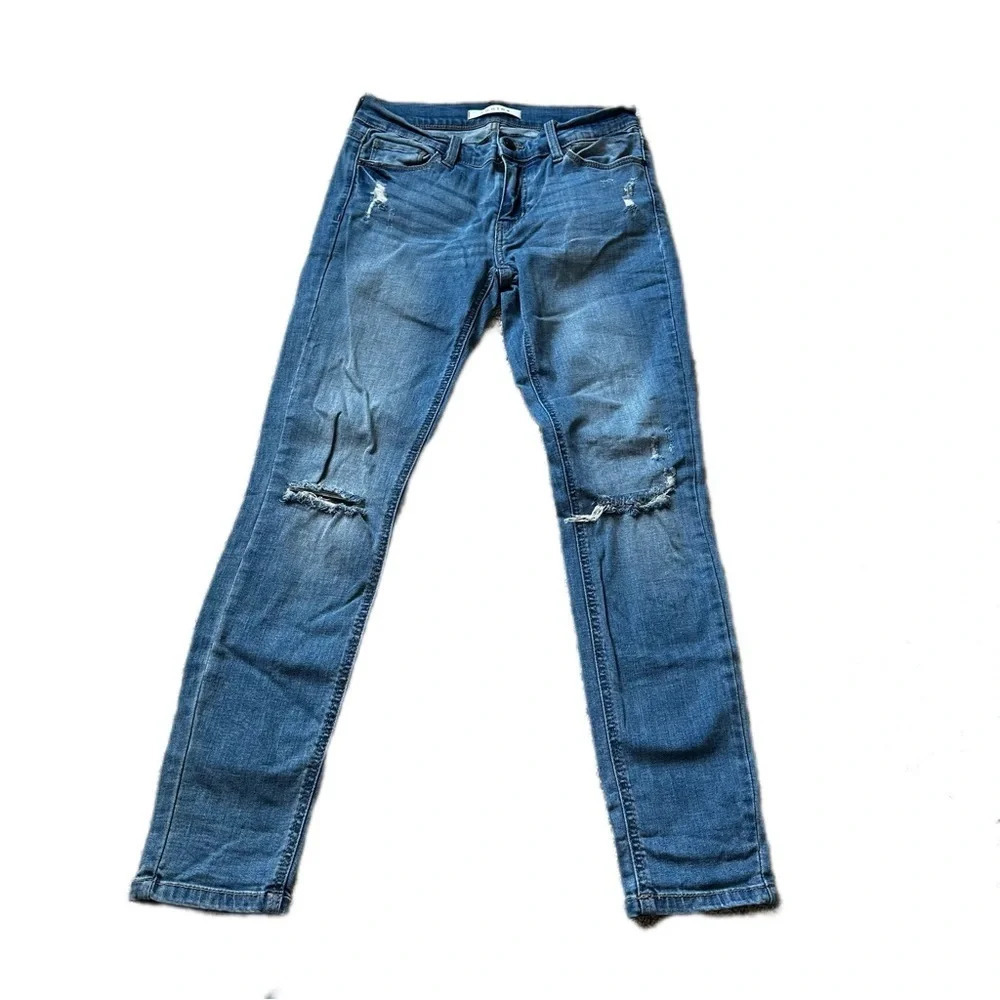 Eunina Women's 3 Mid-Rise Jude Skinny Light Wash Jean - Picture 2 of 10